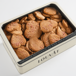Boîte métal fenêtre - Biscuits cœurs / Biscuiterie Louvat 