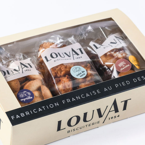 Coffret trio sucrée biscuit gourmand _ Louvat biscuiterie 