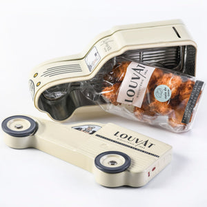 Boite voiture, biscuit noix de coco, gourmand _ louvat biscuiterie