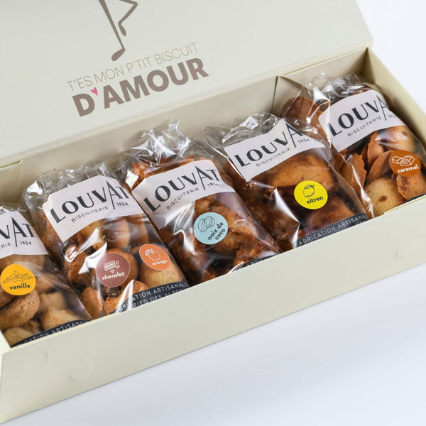 Coffret Découverte - Sucré - cadeau gourmant - biscuiterie Louvat 