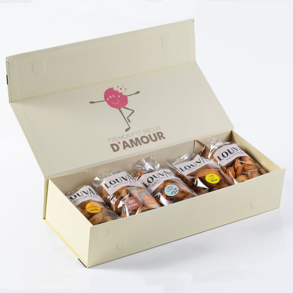 Coffret Découverte - Sucré - cadeau gourmant - biscuiterie Louvat 