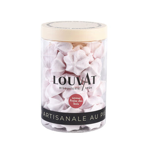 Guimauves en tube saveur fraise des bois - Louvat biscuiterie 