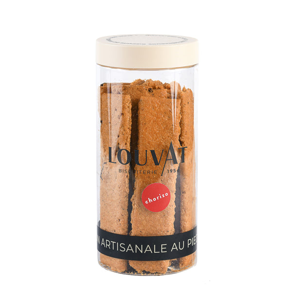 Biscuit salé apéro gourmand - goûts Chorizo - biscuiterie Louvat 