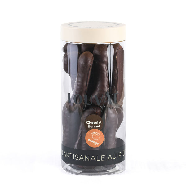Guimauves enrobées de Chocolat Bonnat et orange - Produit d'exception chez Louvat 