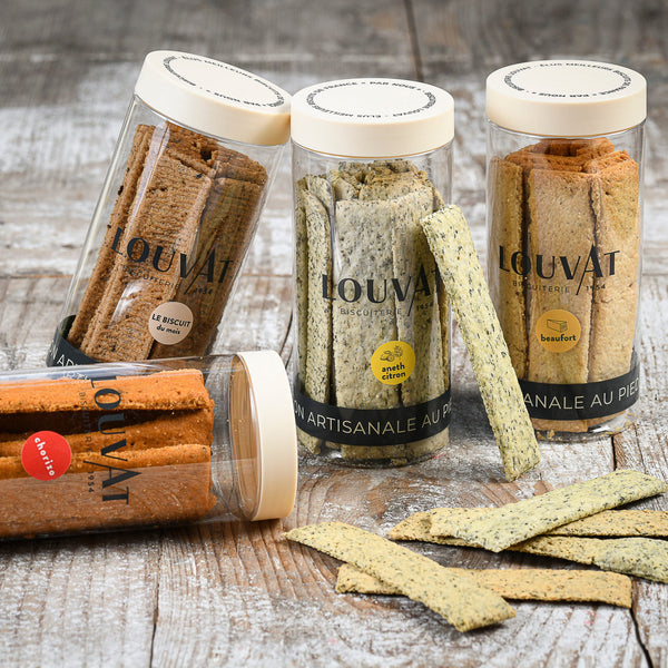 Biscuit apéro gourmand salé - biscuiterie Louvat