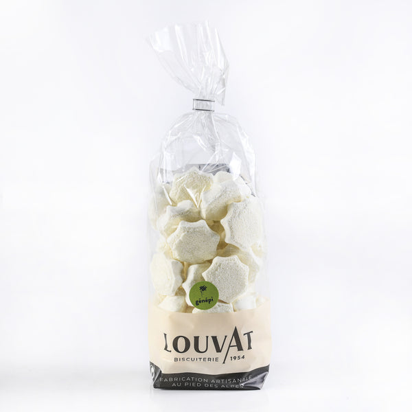Meringues striées saveur génépi / chez biscuiterie Louvat