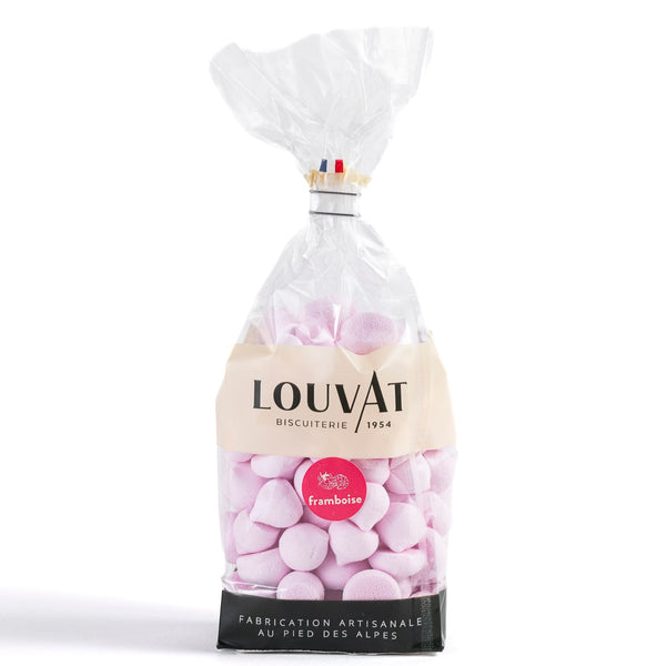 Meringues gouttes saveur framboise _ Louvat biscuiterie