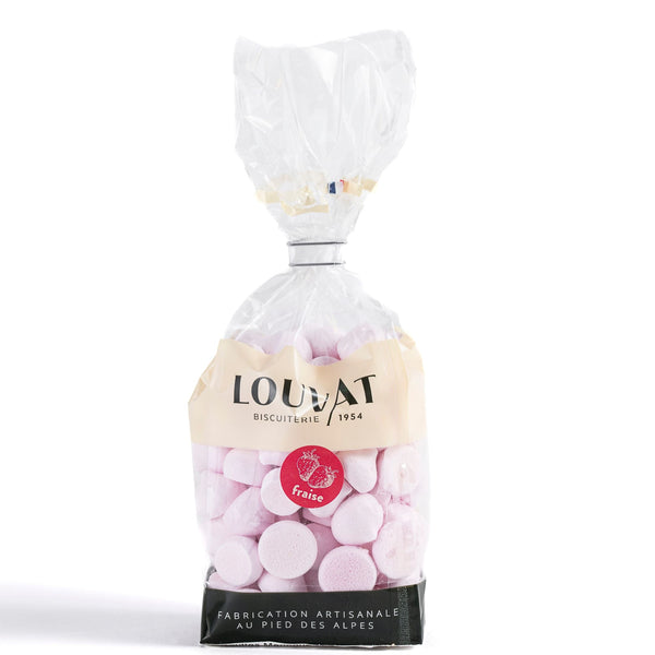 Meringues gouttes saveur fraise _ Louvat biscuiterie