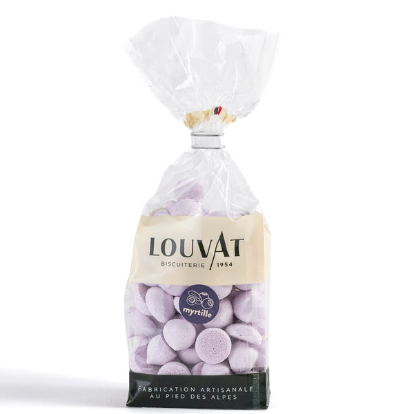 Meringues gouttes saveur myrtille _ Louvat biscuiterie