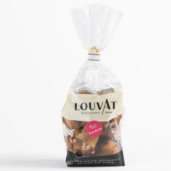 Financiers pur beurre saveur framboise de chez Louvat biscuiterie, craquant et gourmand