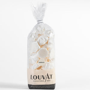 Meringues striées nature / chez biscuiterie Louvat
