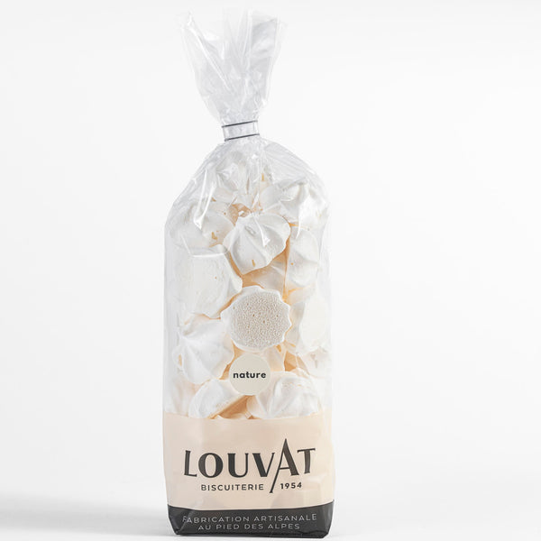 Meringues striées nature / chez biscuiterie Louvat