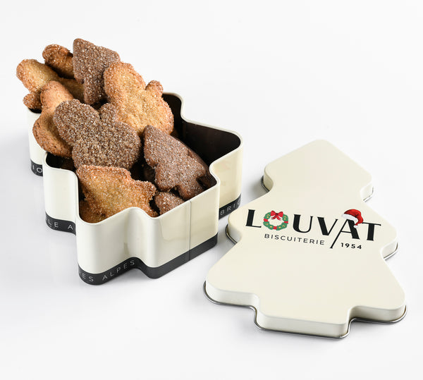 Boîte métal sapin - mélange de sablés