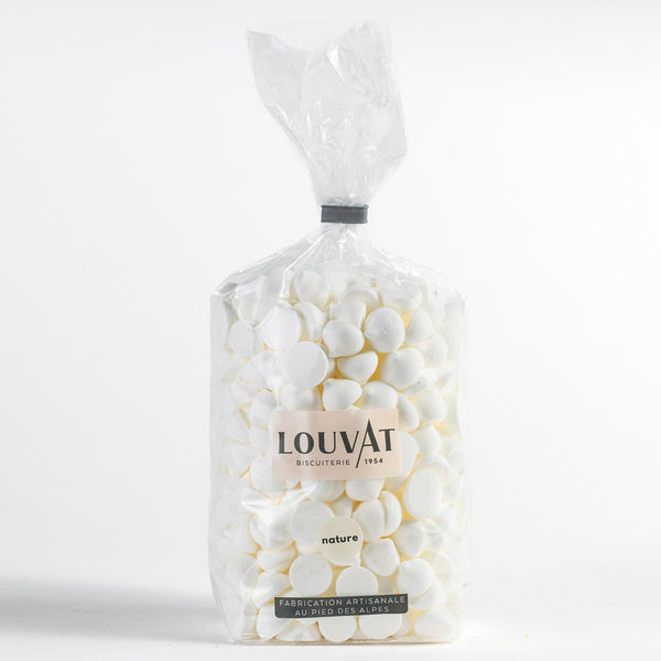 Meringues gouttes nature, grand format _ Louvat biscuiterie